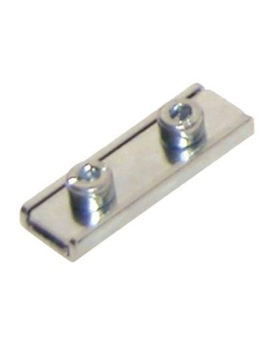 Clamp plate with double screw