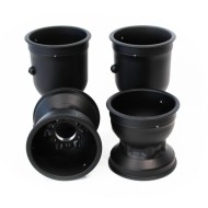 Set cerchi magnesio DF 130-210mm HQ Freeline BirelArt Nero