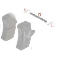 Safety brake pad Pin BSM - BS2 OTK TonyKart, mondokart, kart