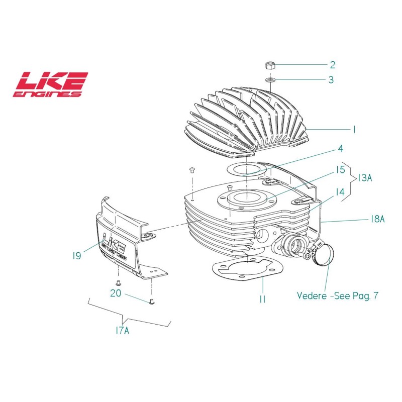 Förderluftseite Zündung LKE R12, MONDOKART, kart, go kart