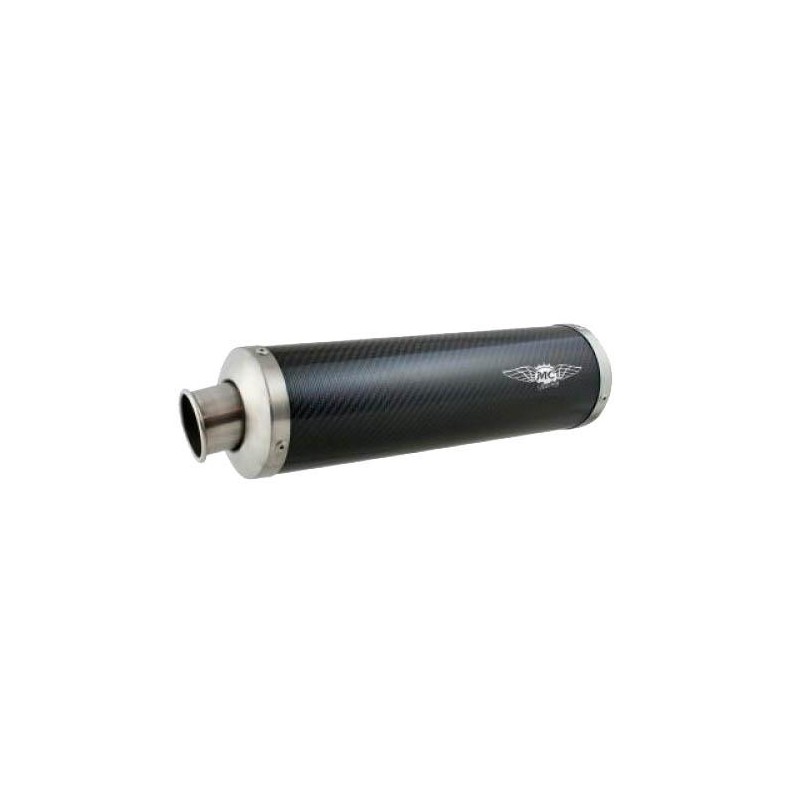 Silenziatore scarico corto MC Virex S1 fibra di carbonio KZ