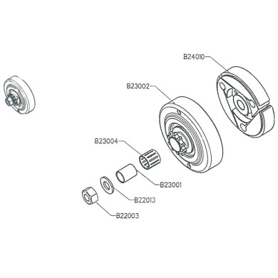 Tuerca izquierda M10 hexagonal WTP 60, MONDOKART, kart, go