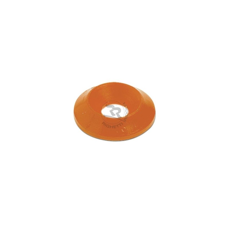 Kit 10 rondelles fraisées plastique M6 BLACK, MONDOKART, kart