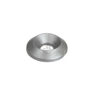 Kit 10 rondelles fraisées plastique M6 BLACK, MONDOKART, kart