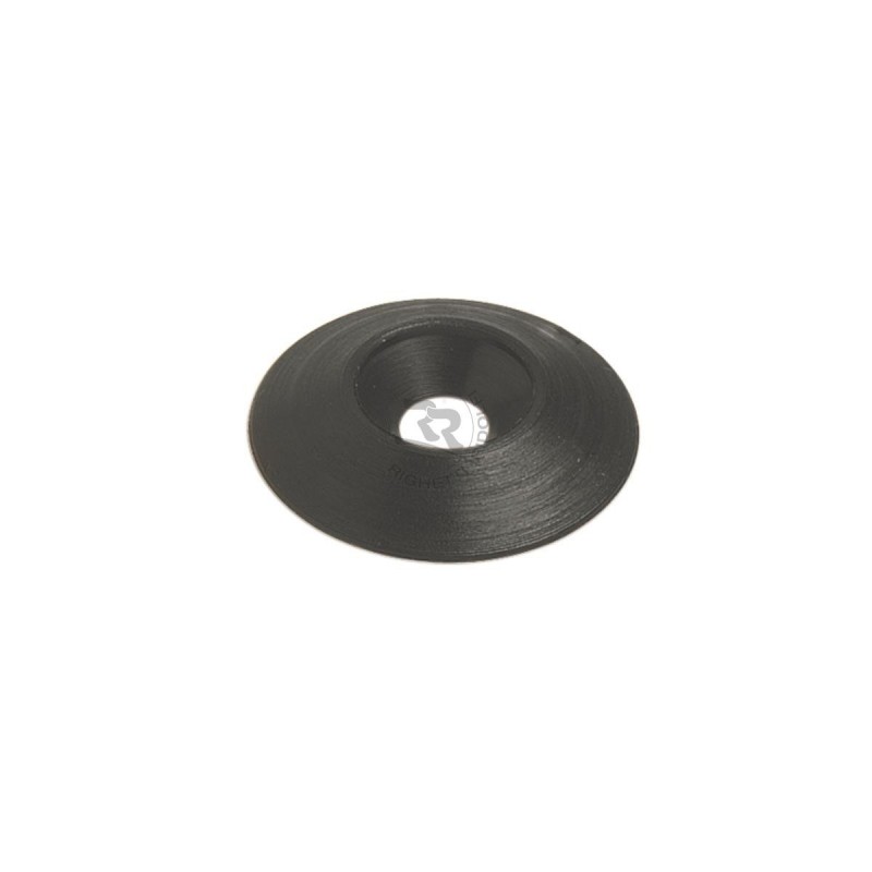 Kit 10 rondelles fraisées plastique M6 BLACK, MONDOKART, kart