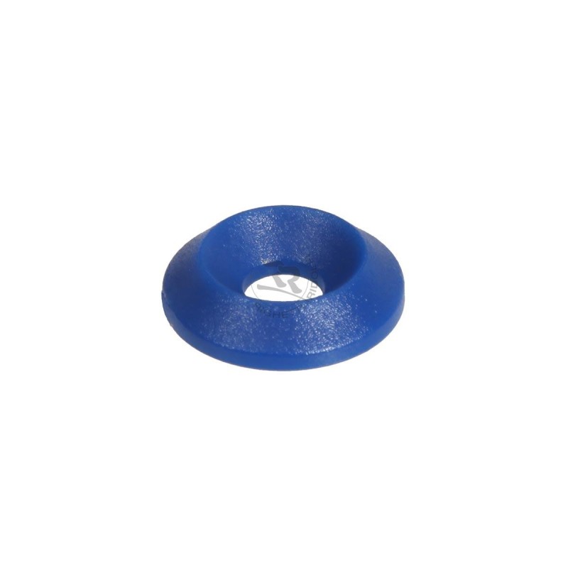 Kit 10 rondelles fraisées plastique M6 BLACK, MONDOKART, kart