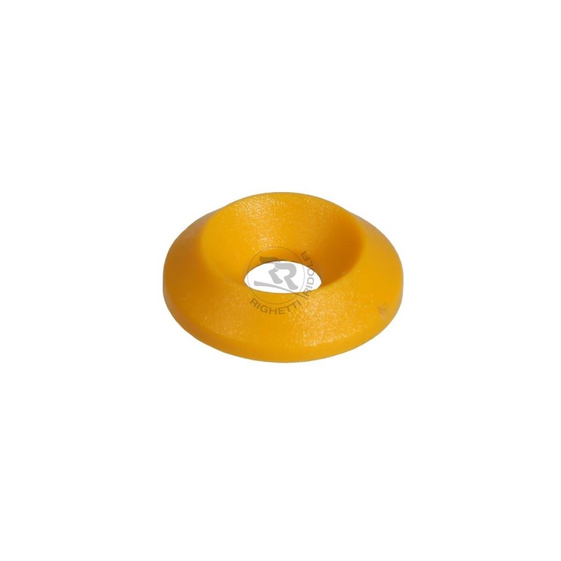 Kit 10 rondelles fraisées plastique M6 BLACK, MONDOKART, kart