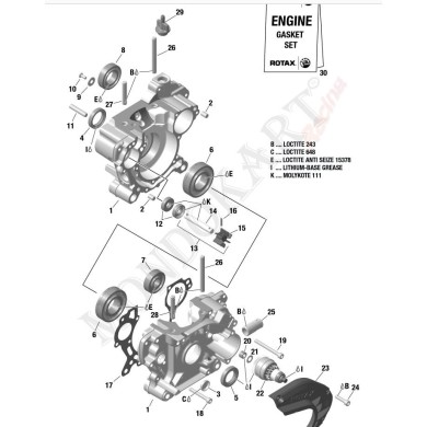 Joint SPI 10x26x7 (pompe à eau), MONDOKART, kart, go kart