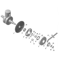 Dado esagonale M20x1,5 Din 936 frizione Rotax, MONDOKART, kart