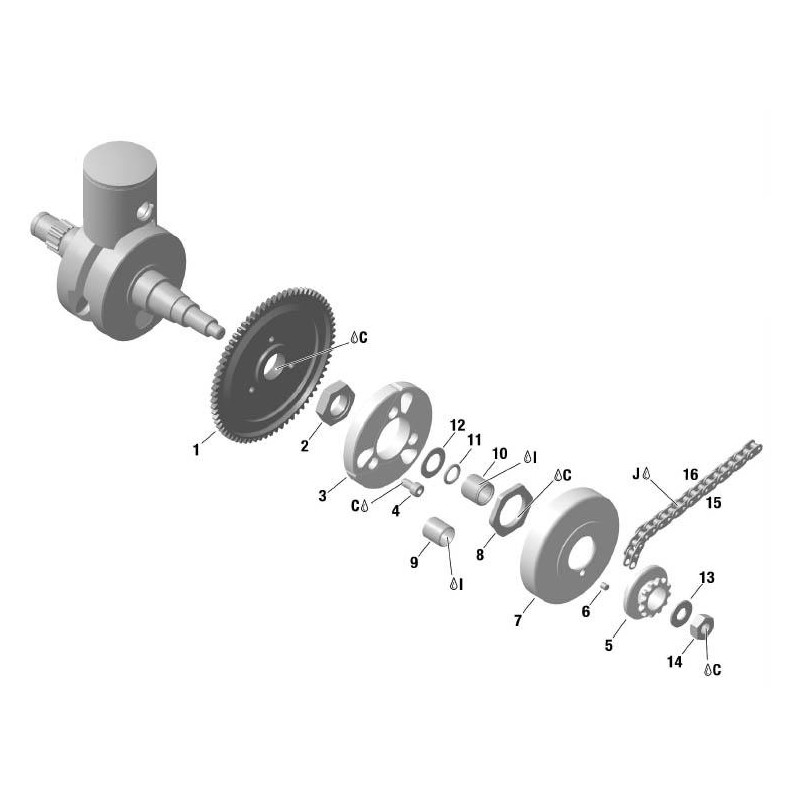 Oring frizione 12x2,5 DIN 2771 Rotax, MONDOKART, kart, go kart