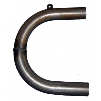 Pipe Curve TM muffler homologated double diameter 26 / 28mm