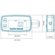 Termometro acqua - Contagiri RPM - Contaore - con supporto