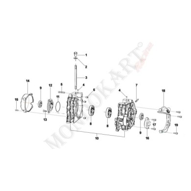 Prigioniero cilindro TM 60cc mini, MONDOKART, kart, go kart