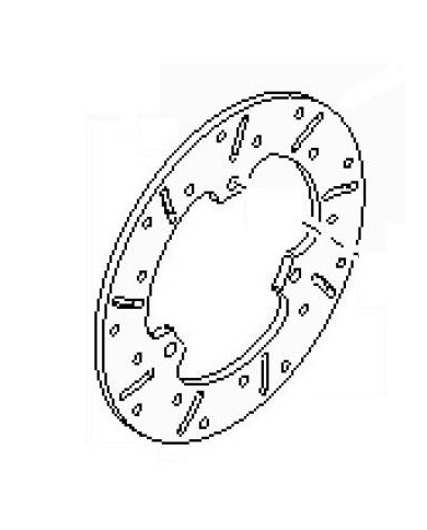 Brake Disc Rear 80x166x5 RI25 BirelArt