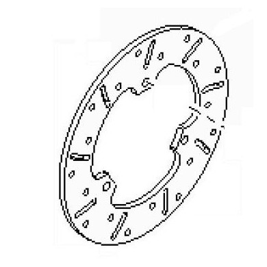 Bremsscheibe hinten 80x166x5 RI25 BirelArt, MONDOKART, kart, go
