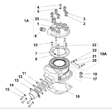OR Interno Testa Iame X30 Super / SuperShifter 175cc