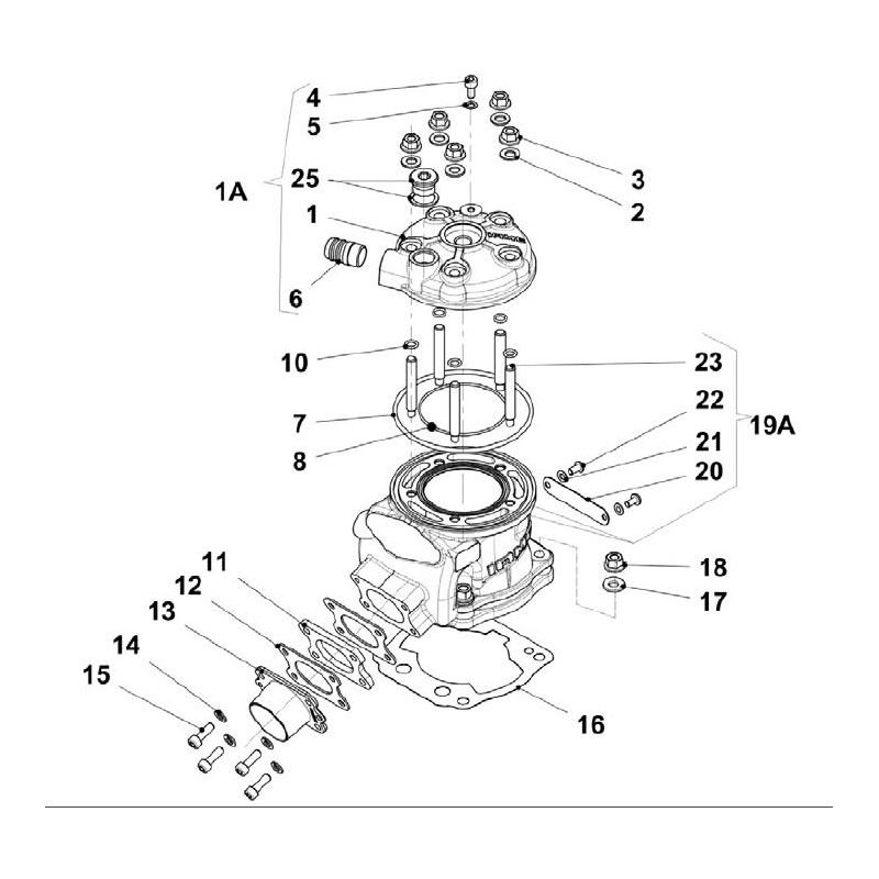 Oring intern X30 IAME Kopf Super / 175cc SuperShifter