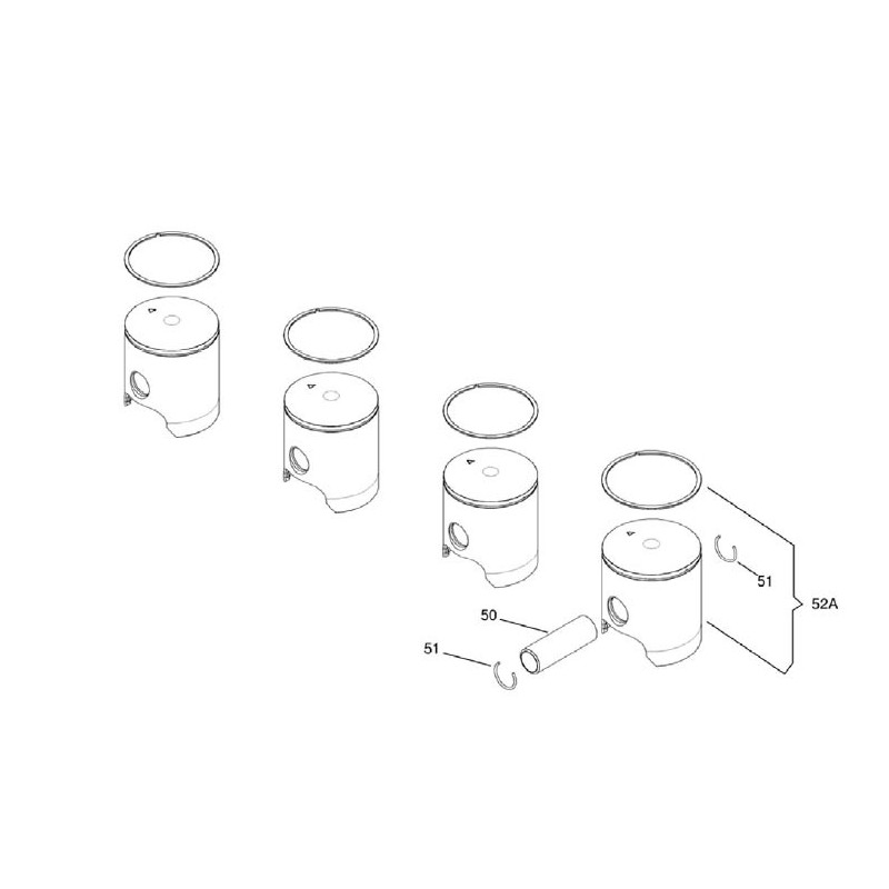 Axe piston 175cc X30 Super, MONDOKART, kart, go kart, karting