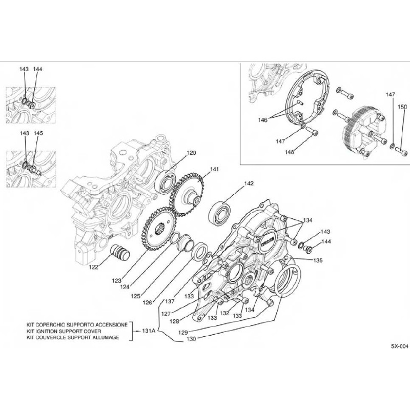 Spacer locking gears Iame X30, mondokart, kart, kart store