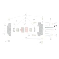 Tornillo M5 x 80 Pastilla Freno Trasera V05 V11 CRG, MONDOKART