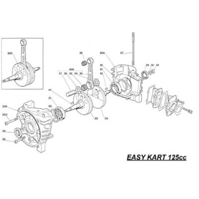 Albero Motore Completo Iame Easykart - Leopard 125cc