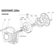 Frizione (mozzo guarnito) per Iame Easykart 125 - Leopard