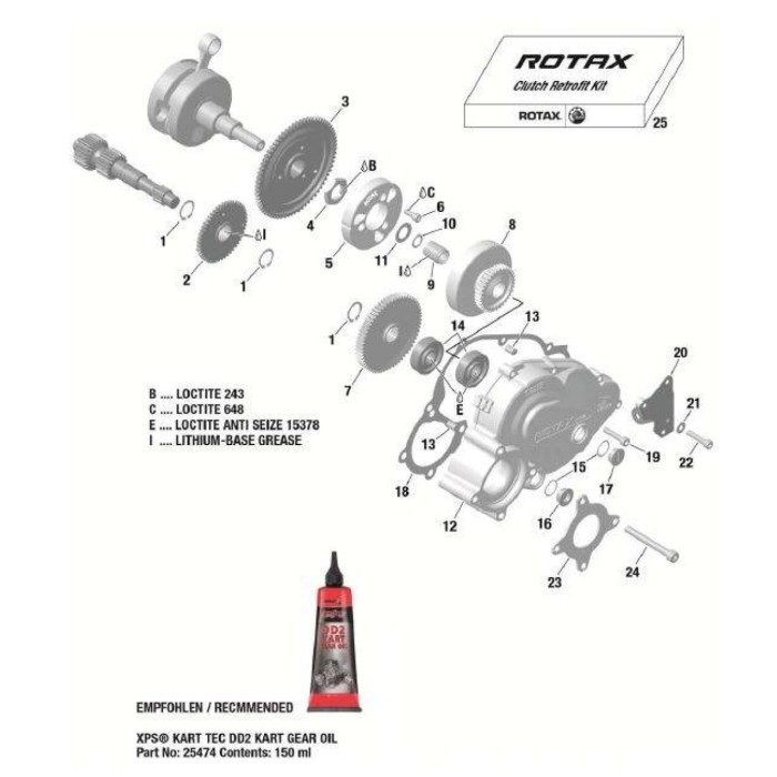Seeger DIN 20x1,2 Rotax 983 Rotax, mondokart, kart, kart store
