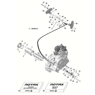 Flangia Accoppiamento Rotax DD2, MONDOKART, kart, go kart