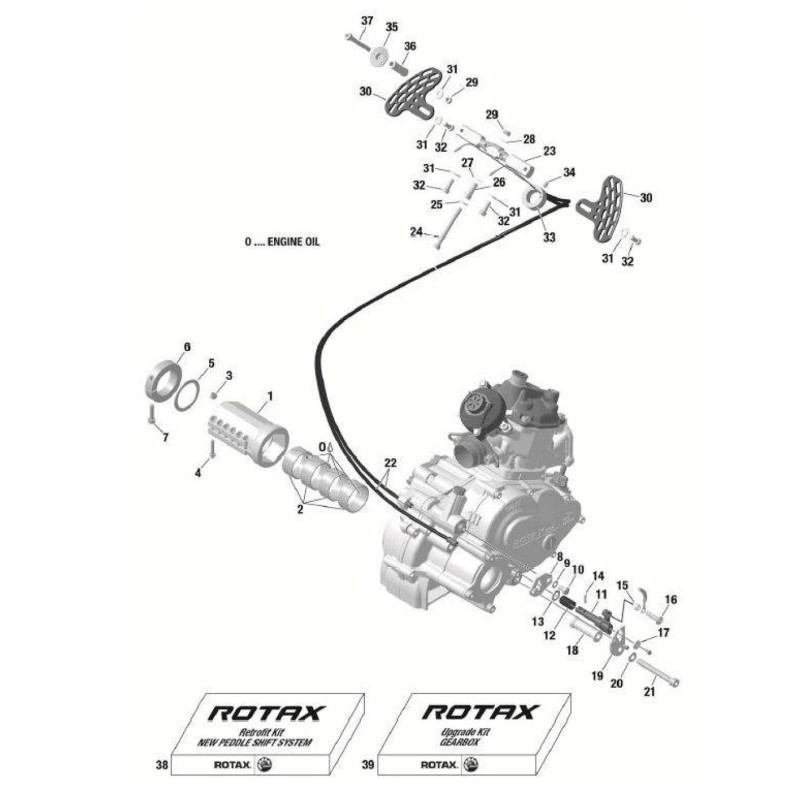 Espaciador Piston Cambio Rotax DD2, MONDOKART, kart, go kart