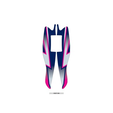 Aufkleber Frontschild M7 DRAG Kosmic OTK, MONDOKART, kart, go