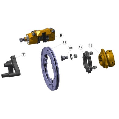 Front Brake Disk IPK - Praga - Formula K - OK1 - STR V2