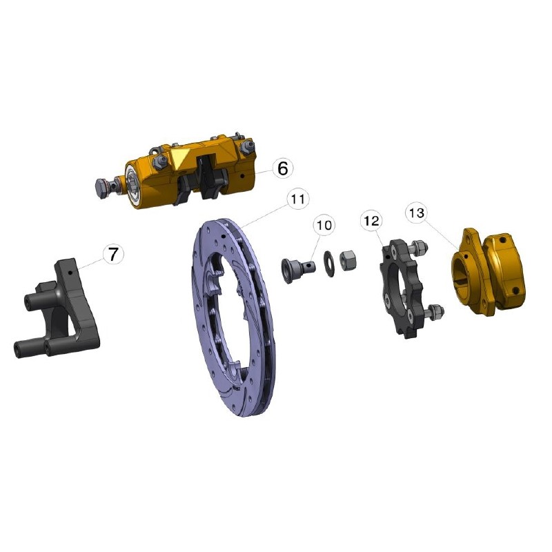 Front Brake Disk IPK - Praga - Formula K - OK1 - STR V2