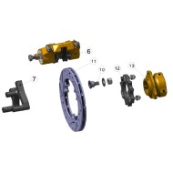Pastilla Freno Mini IPK MKB V1, MONDOKART, kart, go kart