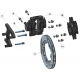 Kit pins (6PCS) rear brake disc bushings IPK - Compatible