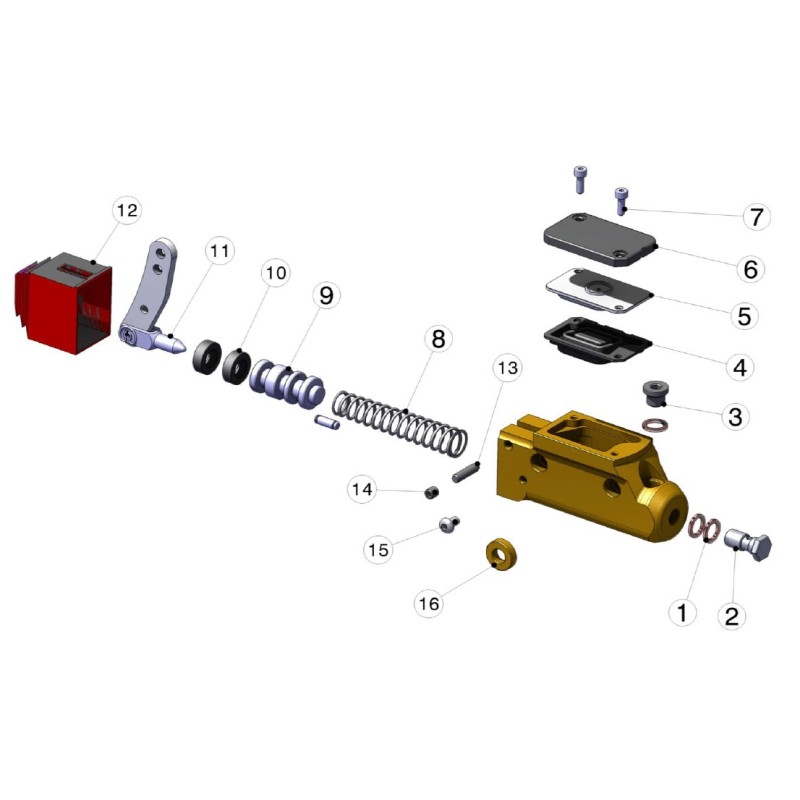 Schraube abgerundetem Kopf M5x8 mm, MONDOKART, kart, go kart