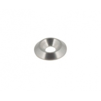 Countersunk washer Biconical 6mm silver countertop