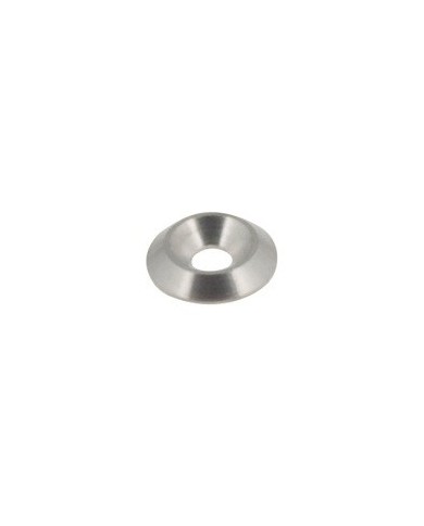 Countersunk washer Biconical 6mm silver countertop