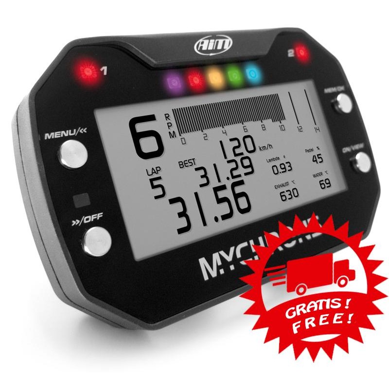 MyChron 5 Basic AIM - GPS Lap timer - Con Sonda GAS SCARICO