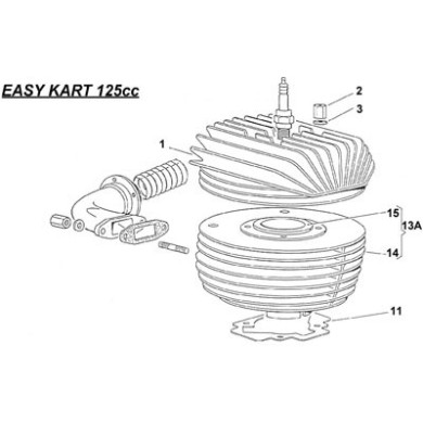 Guarnizione Base Cilindro 0,4mm IAME Easykart - Leopard 125cc