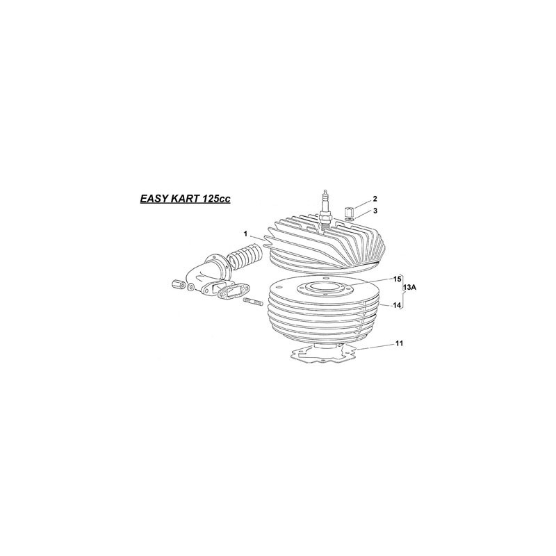 Joint Base de cylindre 0.4mm IAME Easykart - Leopard 125cc