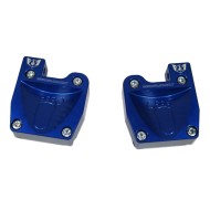 Couple footrest anodized with fitting pedals M8, mondokart