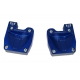 Couple footrest anodized with fitting pedals M8, mondokart