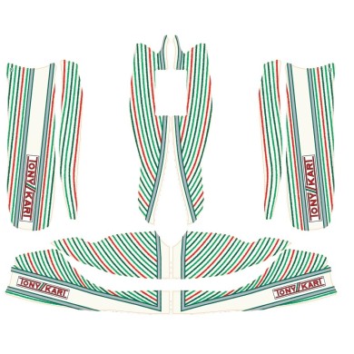 Kit adesivi TonyKart OTK per carenature M6 M7, MONDOKART, kart