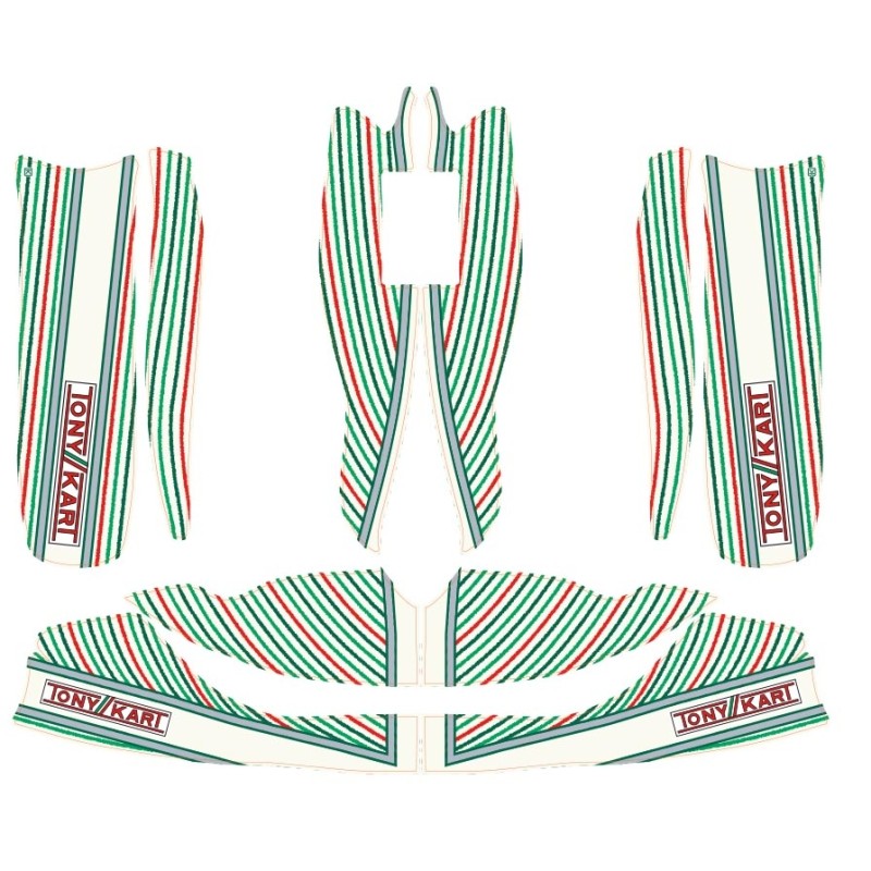 Kit Deco TonyKart OTK pour M6 M7 carrosserie, MONDOKART, kart
