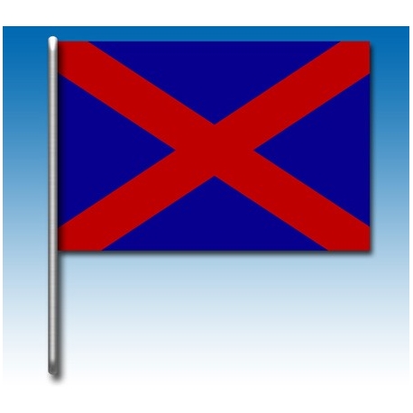 Bandera azul con una cruz roja, MONDOKART, kart, go kart