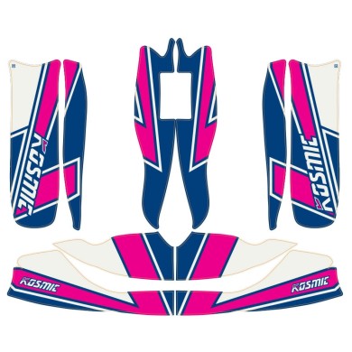 Kit adesivi Kosmic OTK per carenature M6 M7, MONDOKART, kart