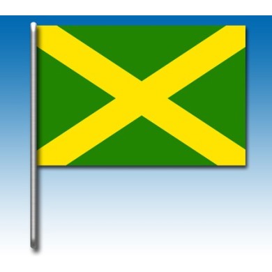 Drapeau vert avec croix jaune, MONDOKART, kart, go kart