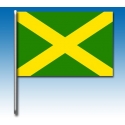 Green flag with yellow cross, mondokart, kart, kart store
