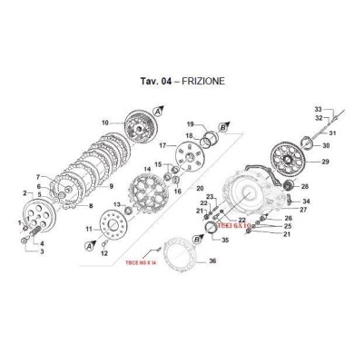 Couvercle Carter Embrayage TM KZ10C, MONDOKART, kart, go kart