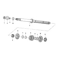Dado fissaggio tamburello frizione flangiato TM KZ R1